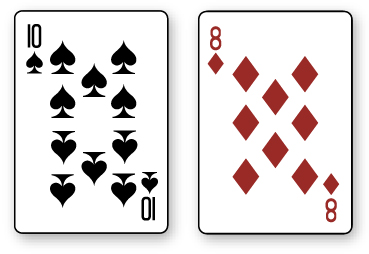 18 duro con 2 cartas