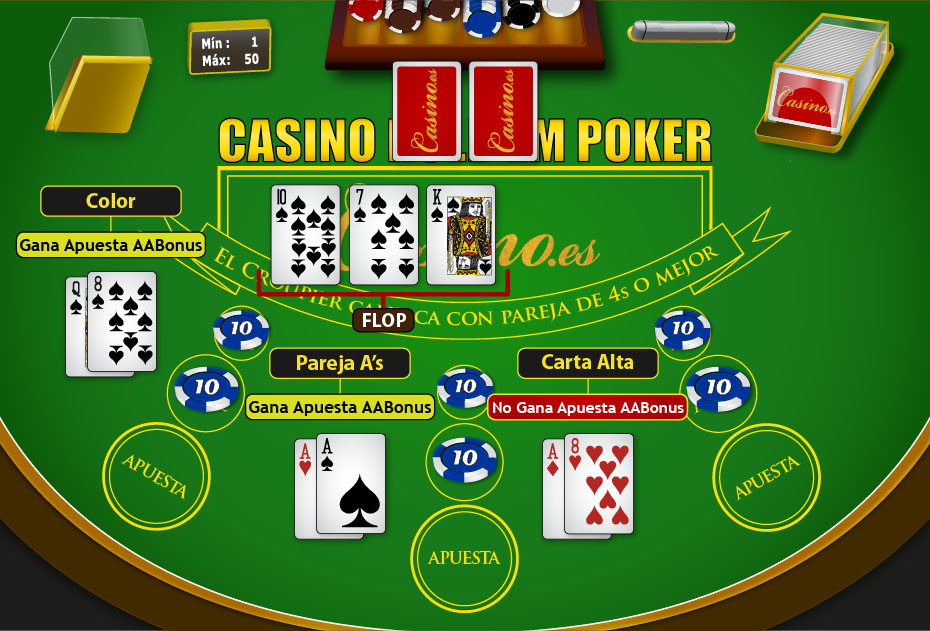 Apuesta AA Bonus del Casino Hold'em