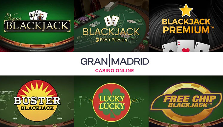 Juegos de blackjack en Casino Gran Madrid Online
