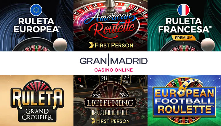 Juegos de ruleta en Casino Gran Madrid Online
