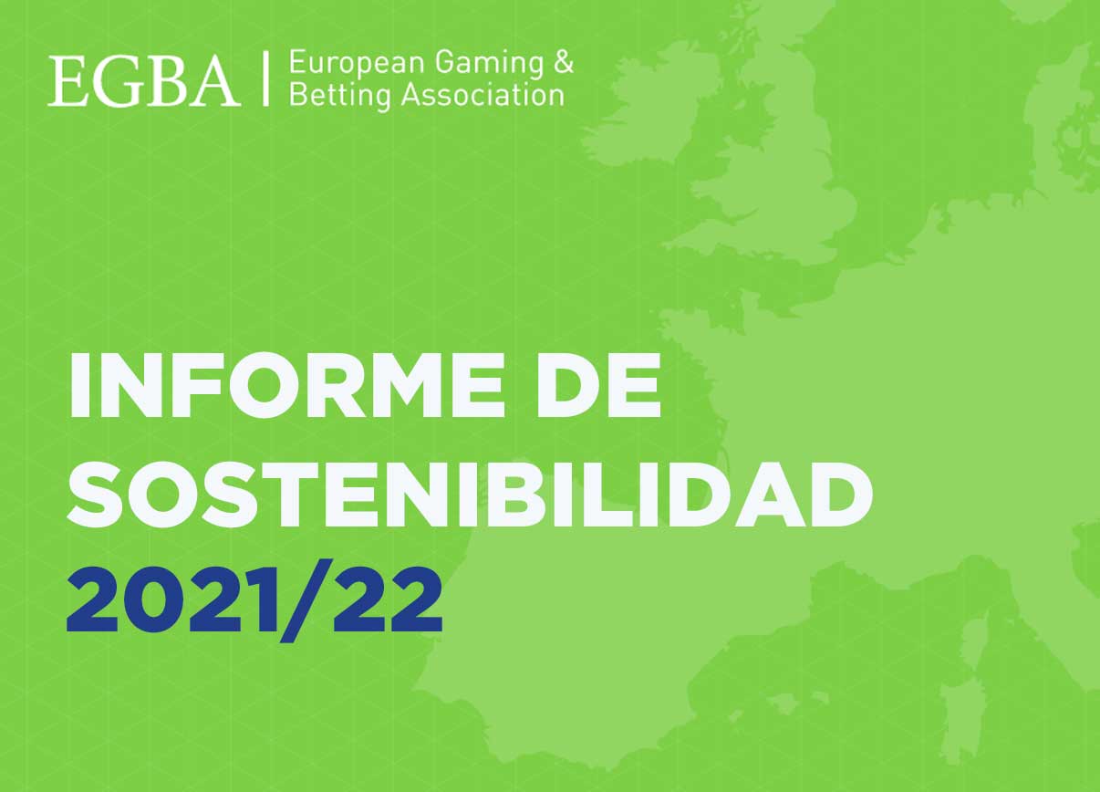 Informe de sostenibilidad del sector del juego 2021/22 publicado por EGBA