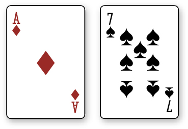 18 blando con dos cartas