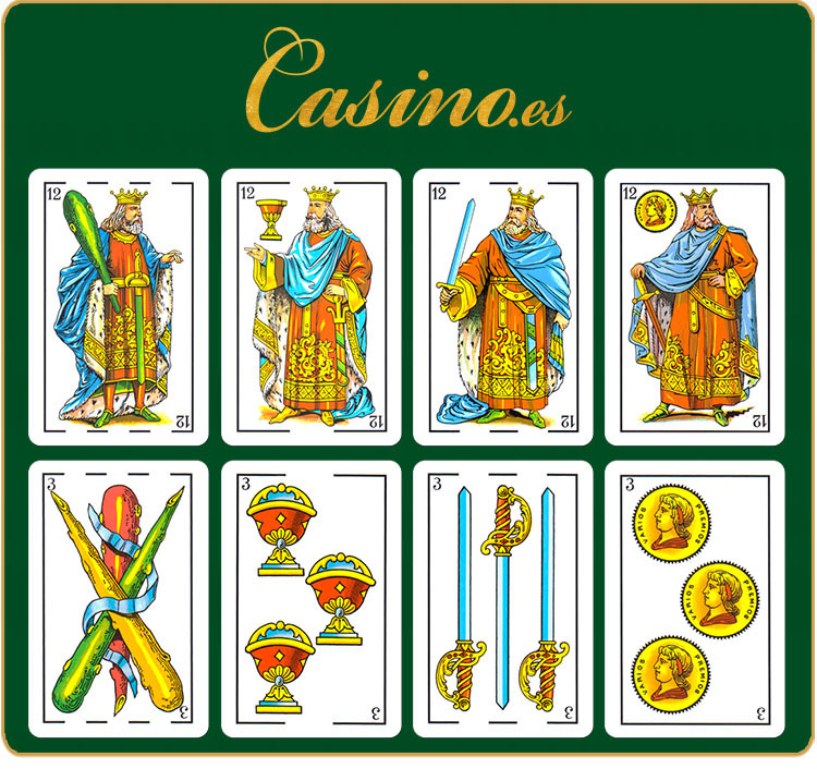 Cartas denominadas cerdos en el mus