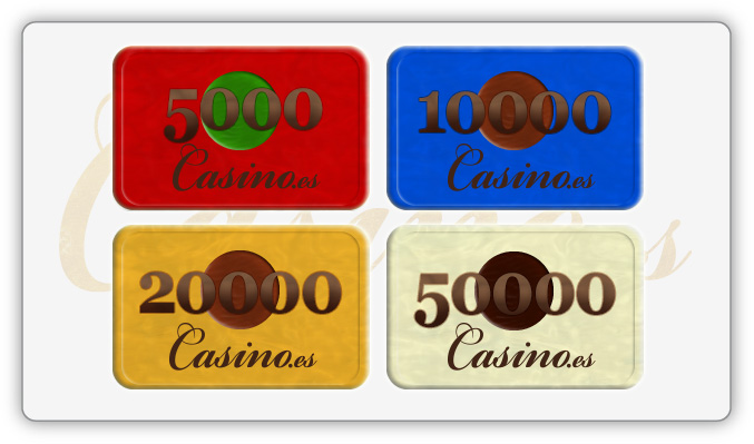 Fichas de gran valor de los casinos de forma rectangular