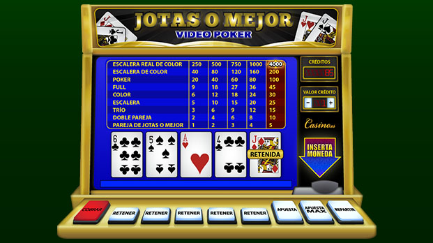 Máquina de video poker Jotas o Mejor