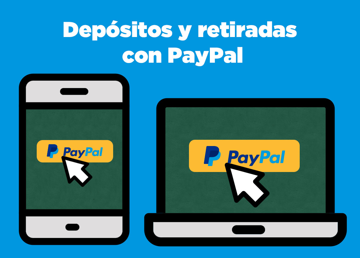 Depósitos y retiradas con PayPal