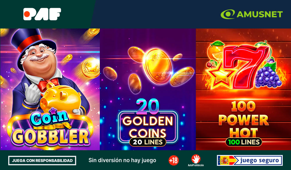 Los juegos de Amusnet disponibles en España en Paf Casino