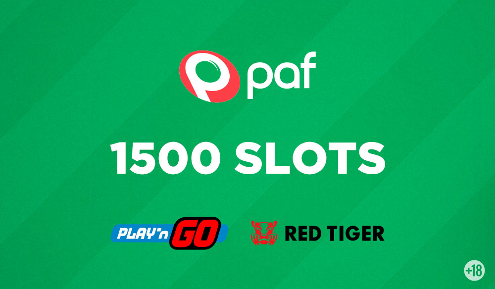 Paf llega a 1.500 juegos de slots