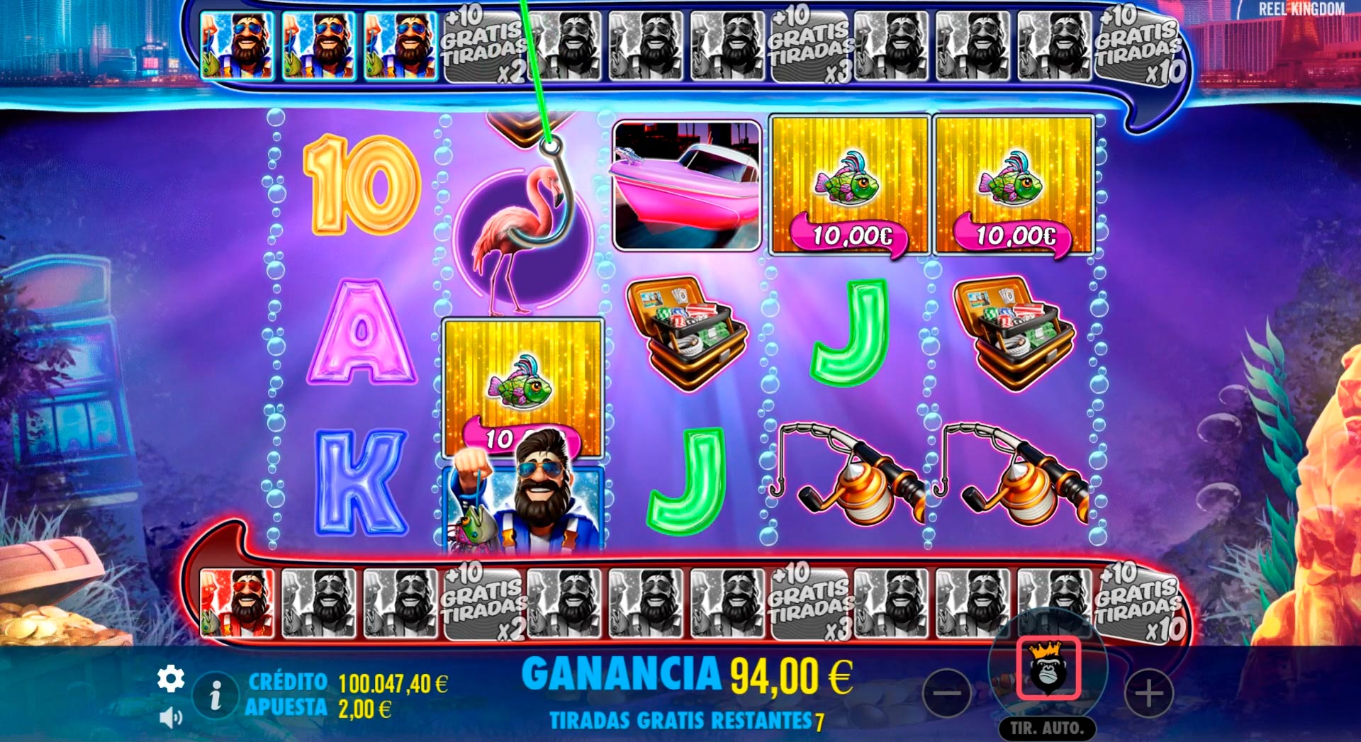 Función anzuelo de las tiradas gratis