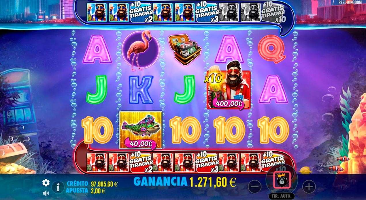 Barras de nivel de la super tiradas gratis