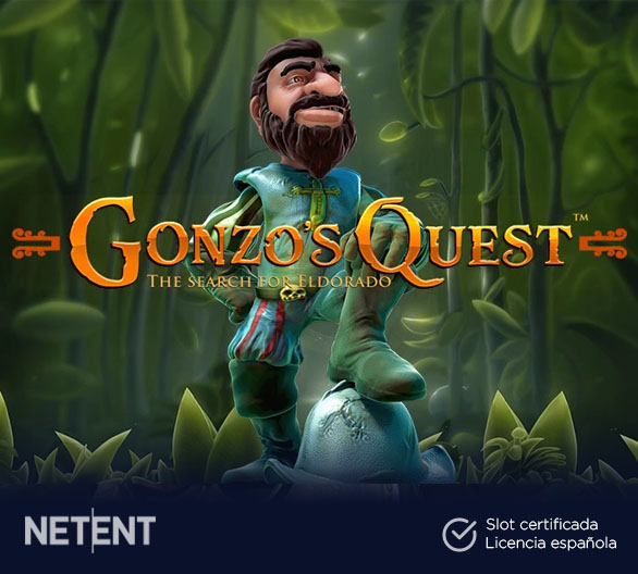 Slot Gonzo's Quest de NetEnt certificada para España